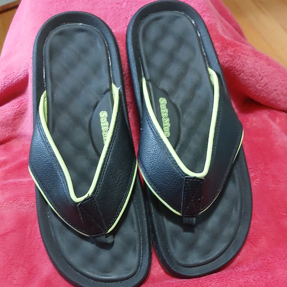 Black and Green Men's Sandals